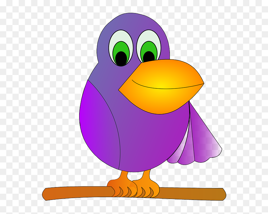 Cute Parrot Transparent Png - Purple Parrot Clipart, Png Download - cute transparent png