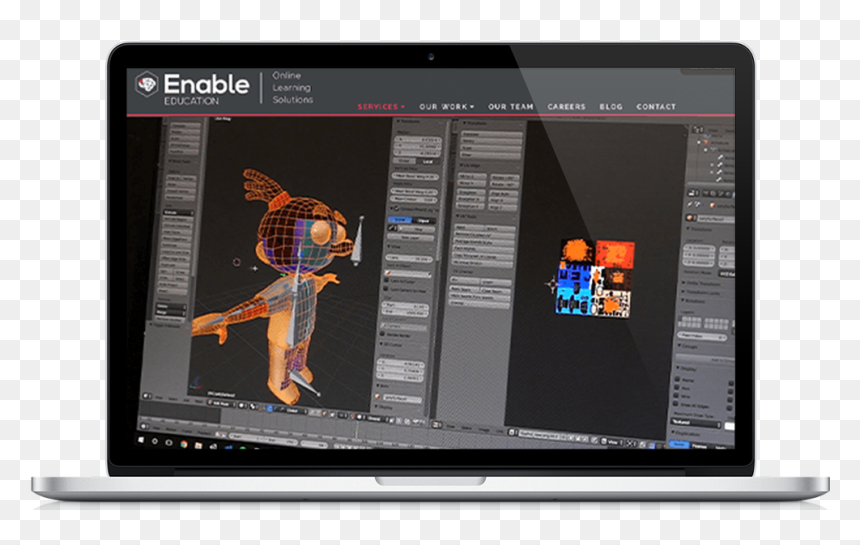 Enable Laptop - Led-backlit Lcd Display, HD Png Download - online education png