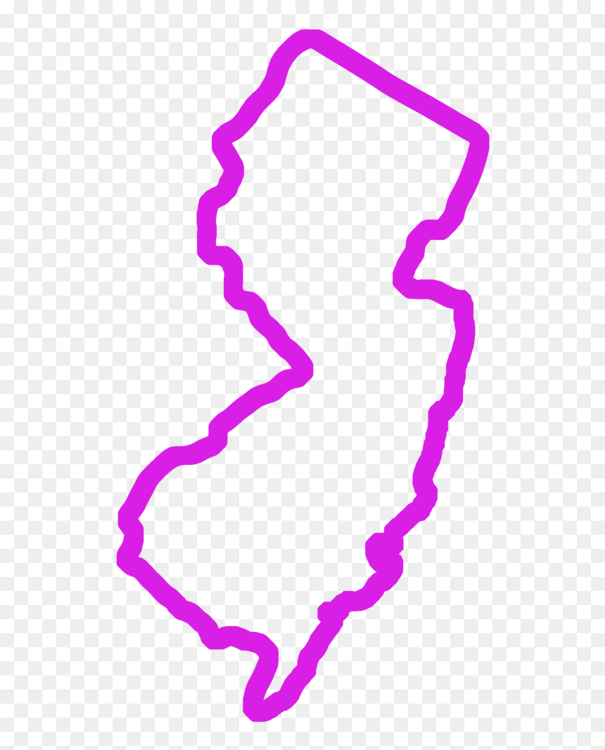 Southhampton, New Jersey - New Jersey Outline, HD Png Download - state outlines png