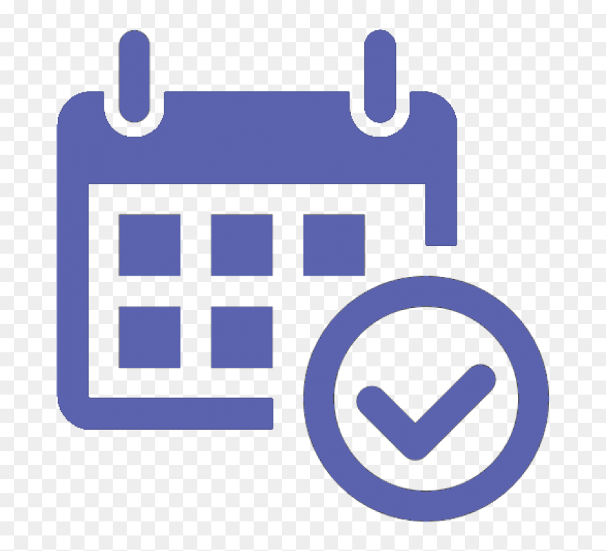 Calendar Icon Png Free, Transparent Png - reservation icon png