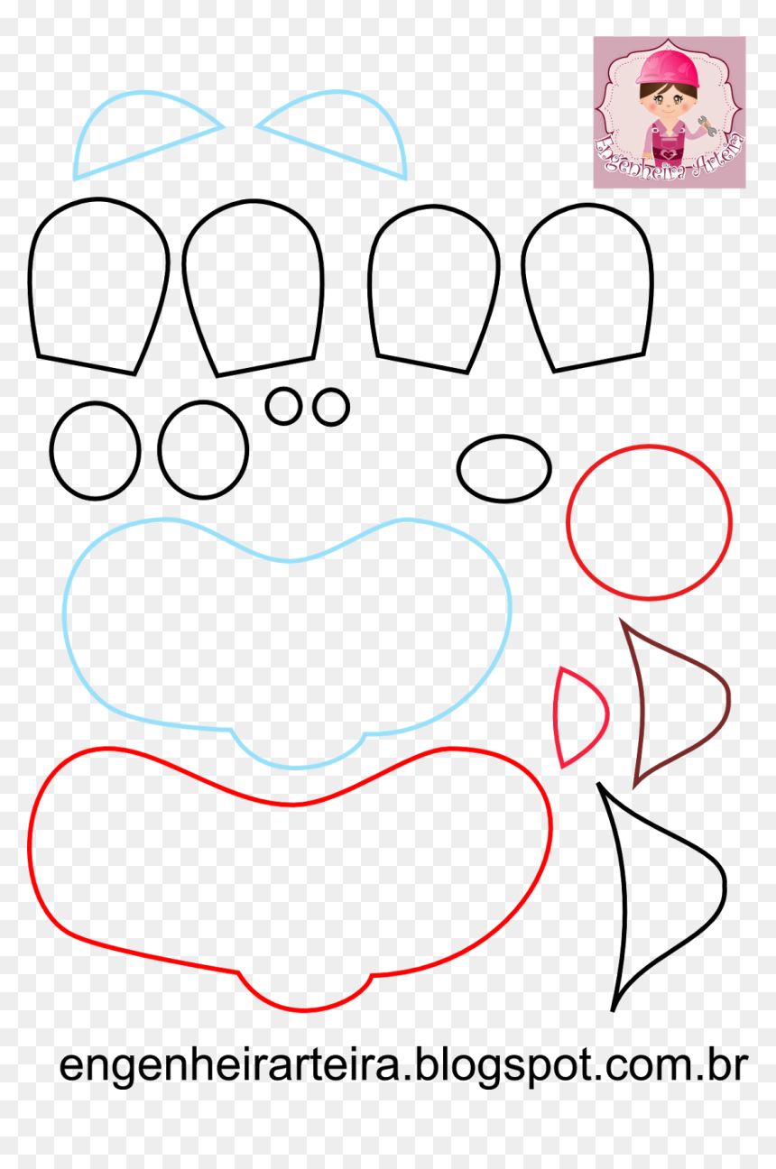 Molde Grátis Patati Patata Pano Feltro , Png Download - Molde Patati Patata Em Feltro, Transparent Png - patati patata png