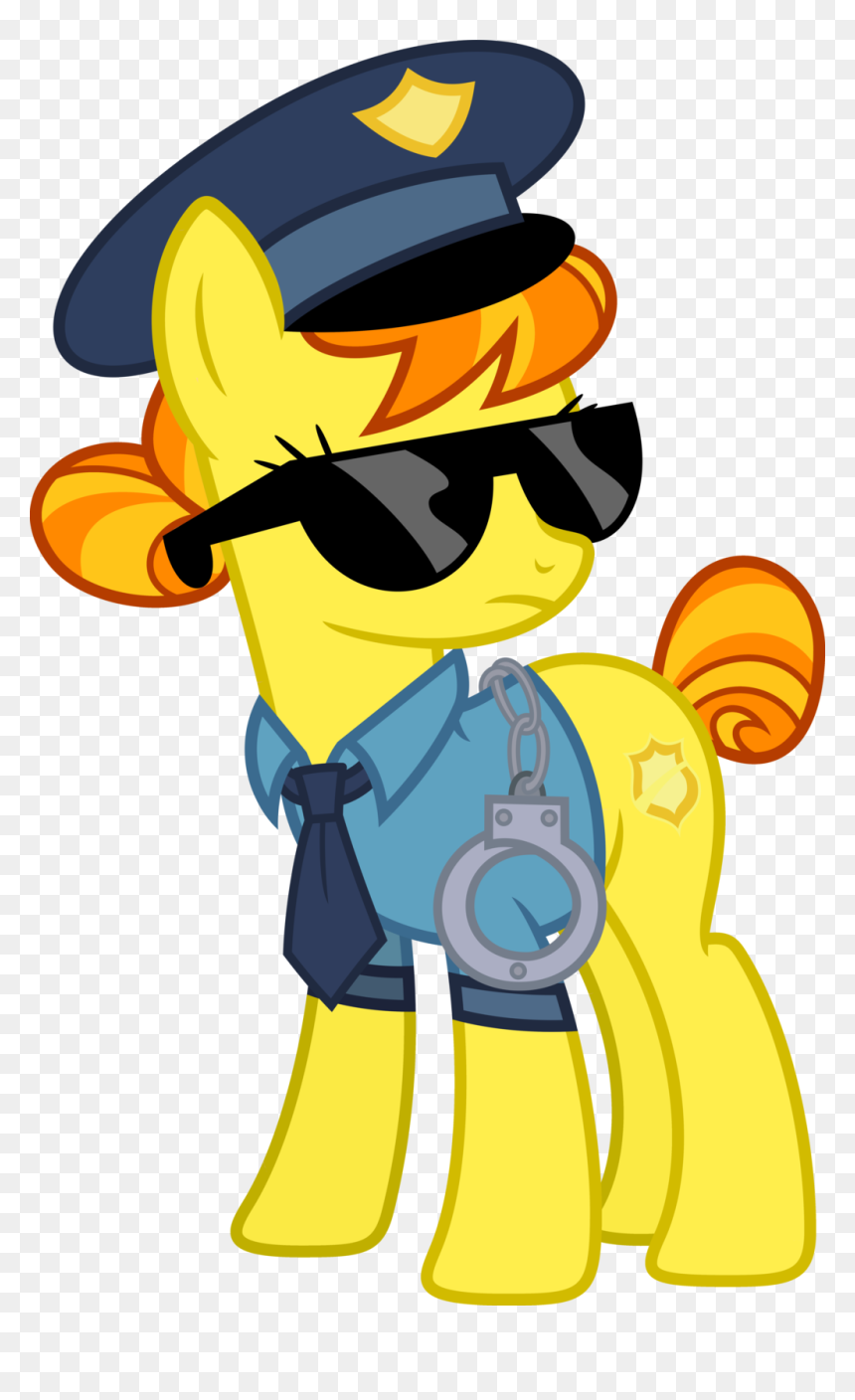 Blah23z, Copper Top, Cuffs, Hat, Necktie, Police, Police - Starlight Glimmer Police Officer, HD Png Download - cuffs png