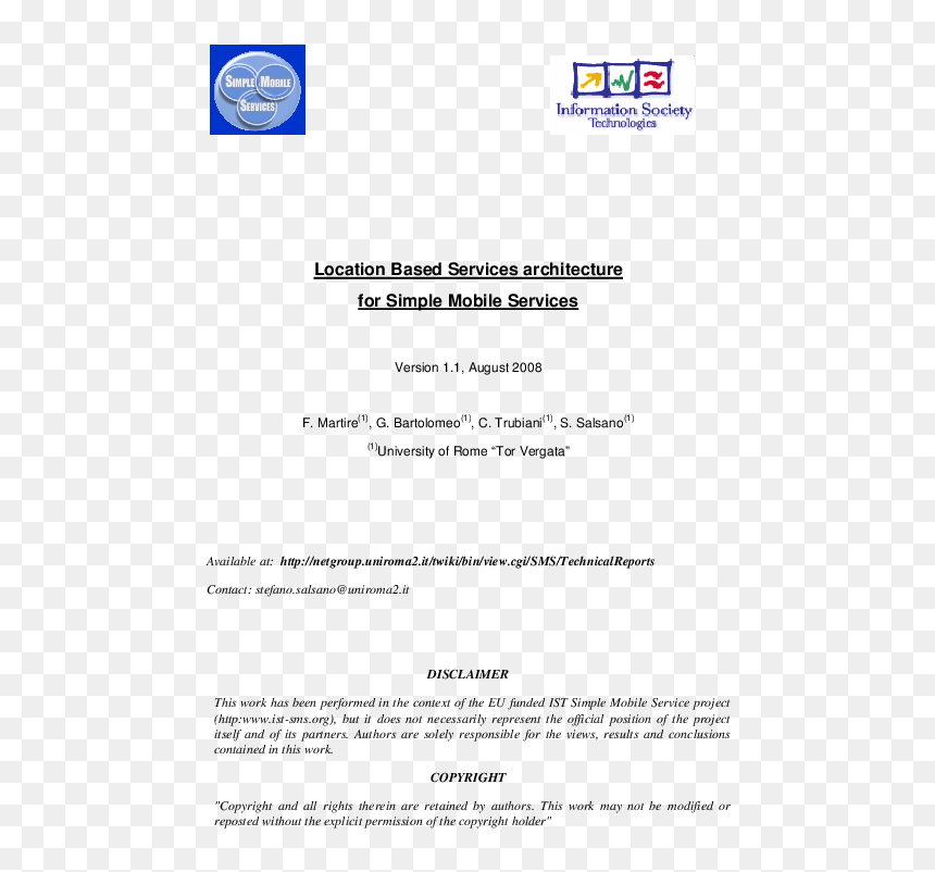 Location Based Services Architecture For Simple Mobile - Information Society Technologies, HD Png Download - simple mobile png