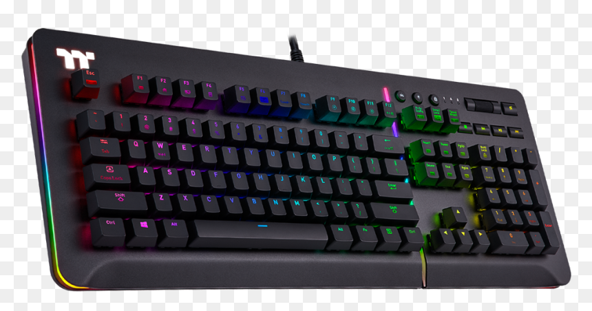 Level 20 Rgb Razer Green Gaming Keyboard, HD Png Download - razer keyboard png