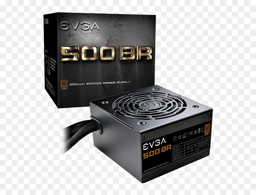 Evga 500 Br 80+ Bronze 500w, HD Png Download - evga png