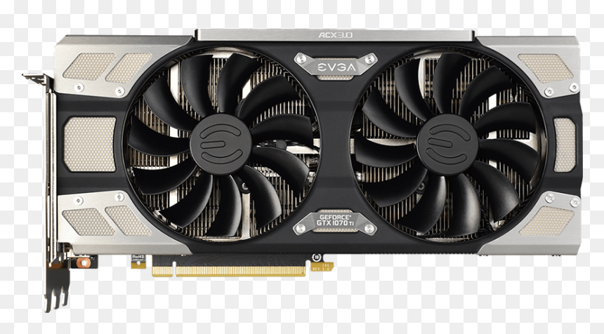 Gtx 1070 Ti Ftw Ultra Silent, HD Png Download - evga png