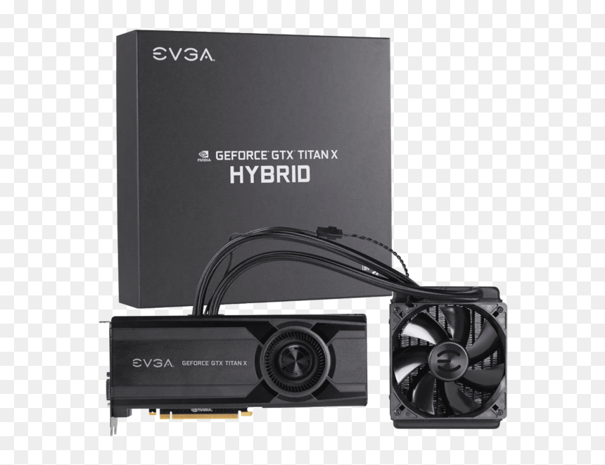 Evga Geforce Gtx Titan X Hybrid 12 Gb Gddr5 Air Water - Evga Geforce Gtx Titan X Hybrid, HD Png Download - evga png