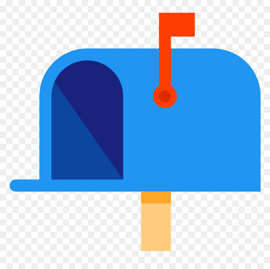 Mailbox Opened Flag Up Icon - Icone Boite Au Lettre, HD Png Download - mailbox icon png