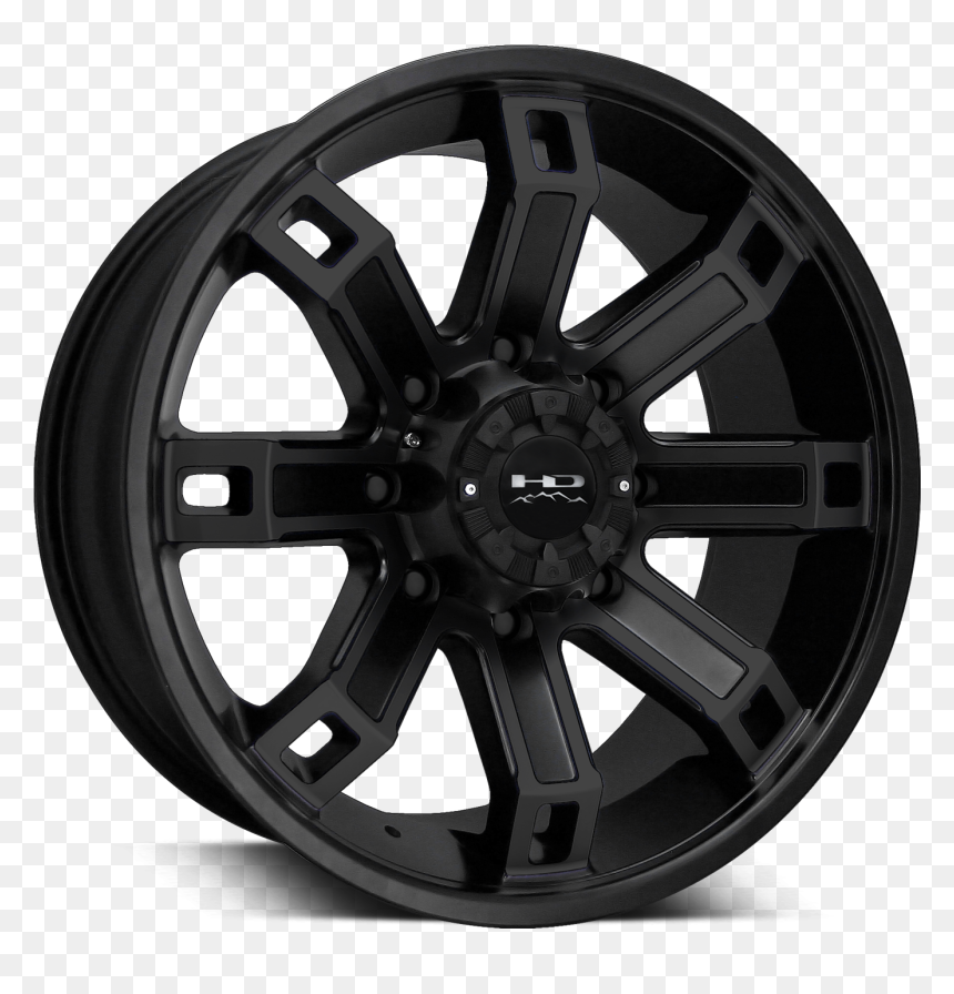 Hd Off Road Wheels Hollow Point All Satin Black"
 Class="lazyload - Fuel D562, HD Png Download - hollow point png