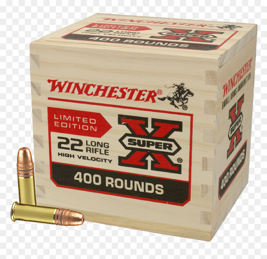 Winchester Super X Ammunition 22 Long Rifle 36 Grain - 22lr Rounds 400 Box, HD Png Download - hollow point png