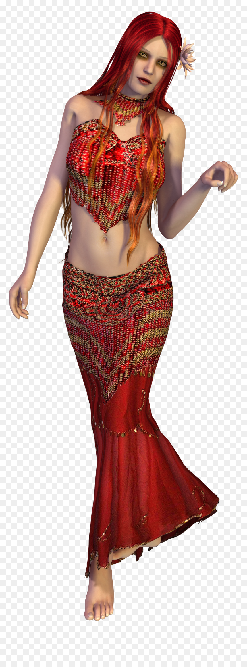 3d Exotic Dancer Girl Pngs, Transparent Png - showgirl png