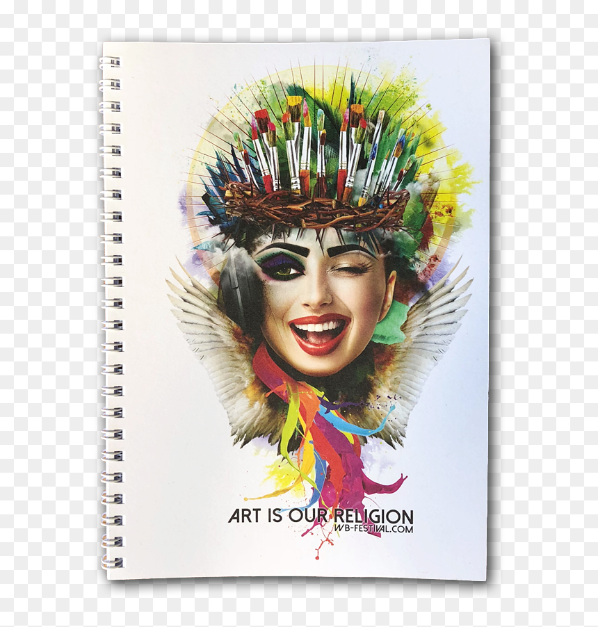 Notepad "art Is Our Religion" - Carnival, HD Png Download - showgirl png