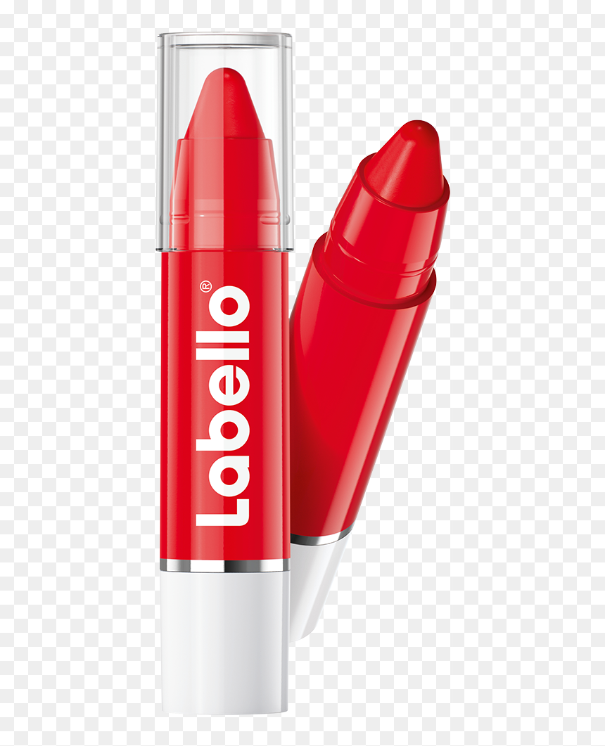 Labello Red Stick - Nivea Coloron Lip Crayon Hot Pink, HD Png Download - red poppy png