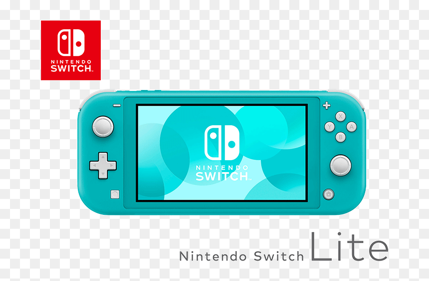 Nintendo Switch Lite Blue - Nintendo Switch Lite Turquoise, HD Png Download - nintendo switch console png