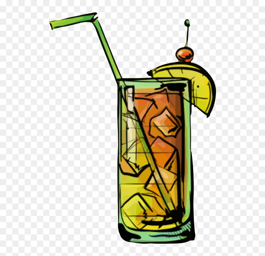 Artwork,tree,yellow - Bahama Clipart, HD Png Download - margaritas drink png