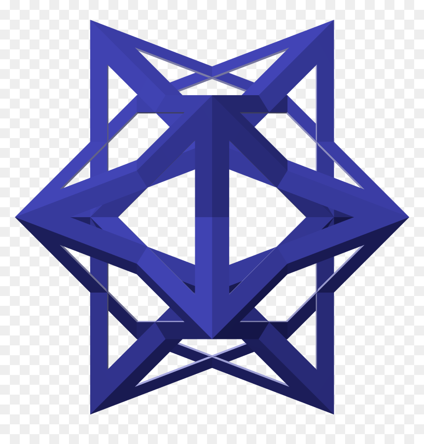 Rhombic Triacontahedron 2 , Size M, 2-fold - Forme Géométrique, HD Png Download - fold png