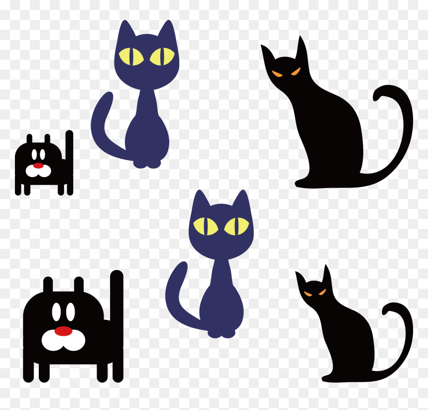 Scottish Fold Kitten Cuteness Clip Art - Black Cat, HD Png Download - fold png