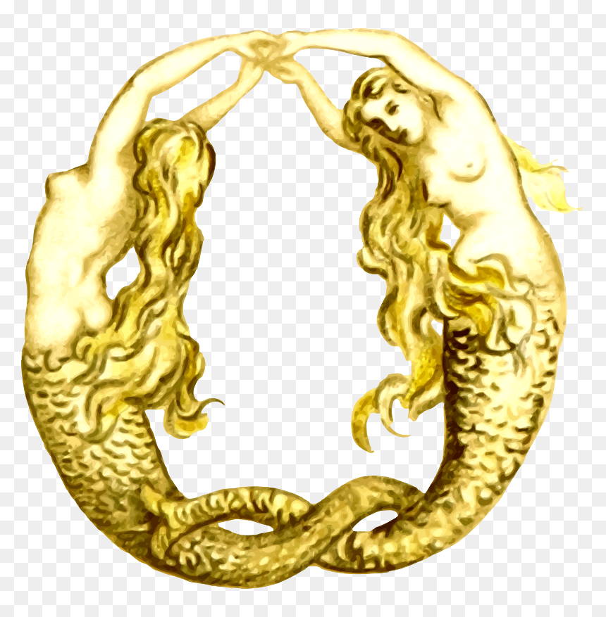 Mermaid Map Drawing Png, Transparent Png - mermaids png