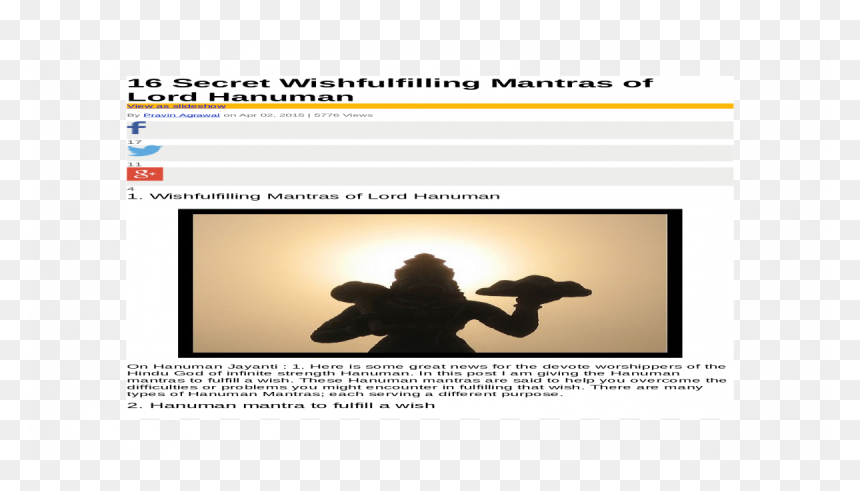 Screenshot, HD Png Download - lord hanuman png