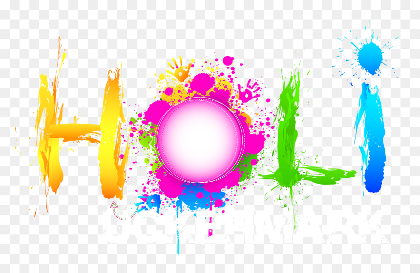 Holi Png, Transparent Png - happy diwali text png