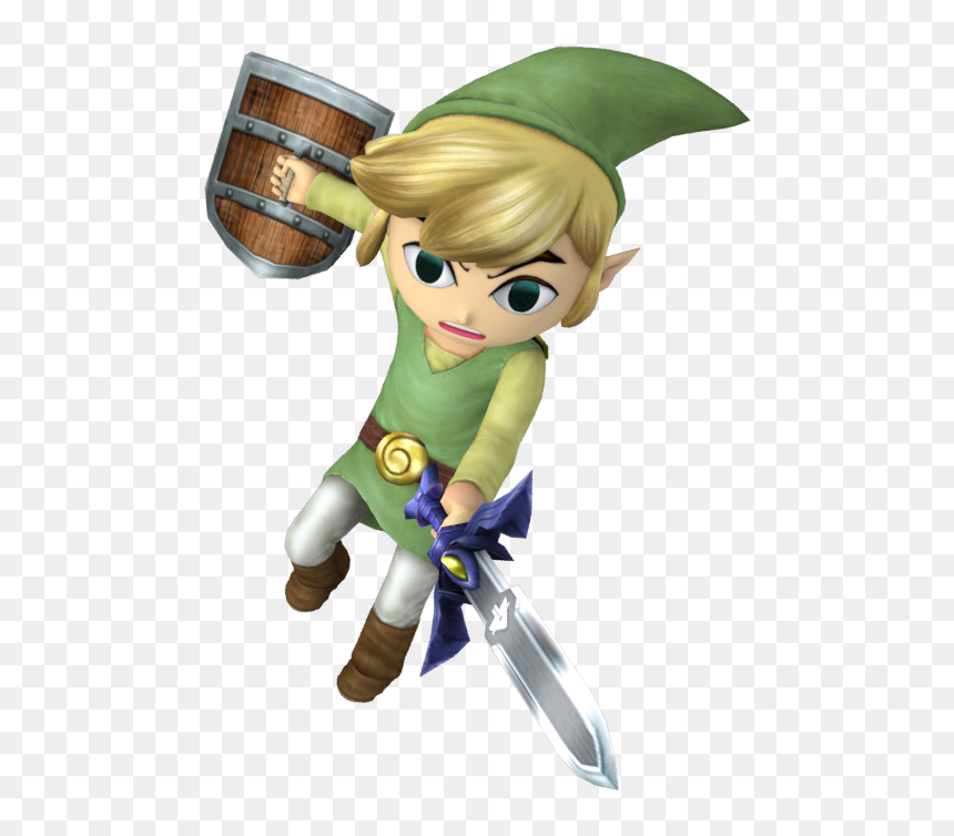 Link Wind Waker Poses, HD Png Download - toon link png