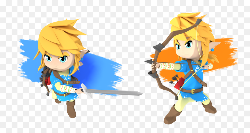 Toon Link Breath Of The Wild, HD Png Download - toon link png