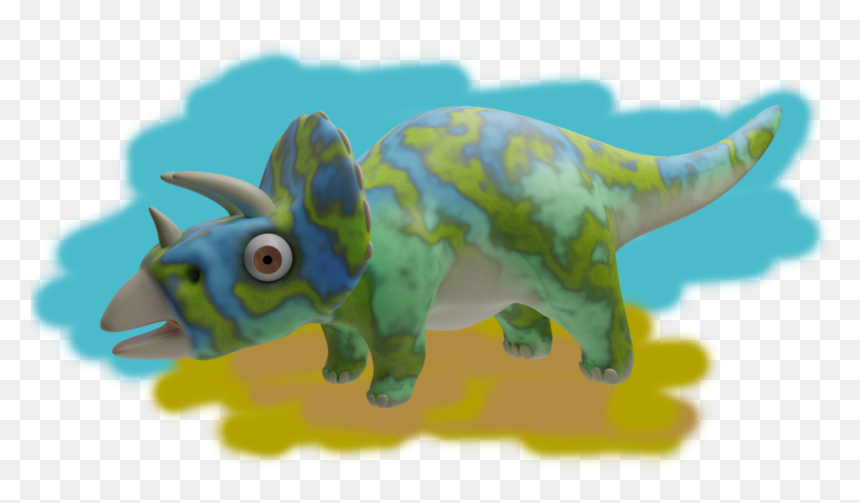 Animal Figure, HD Png Download - triceratops png