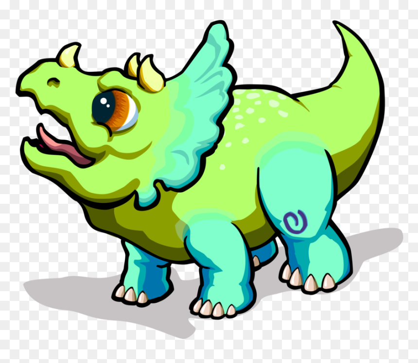 Triceratops Cartoon, HD Png Download - triceratops png