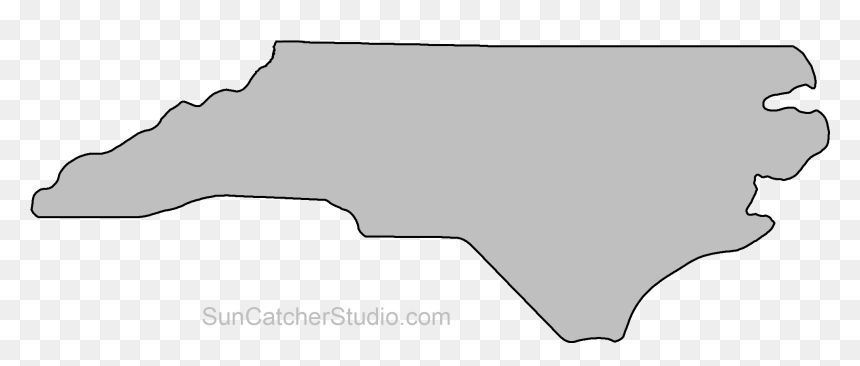 Map Outline Of North Carolina, HD Png Download - outline png