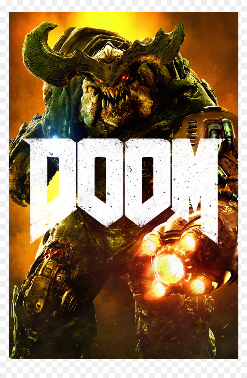 Doom 2016 Cyberdemon Poster, HD Png Download - doom logo png