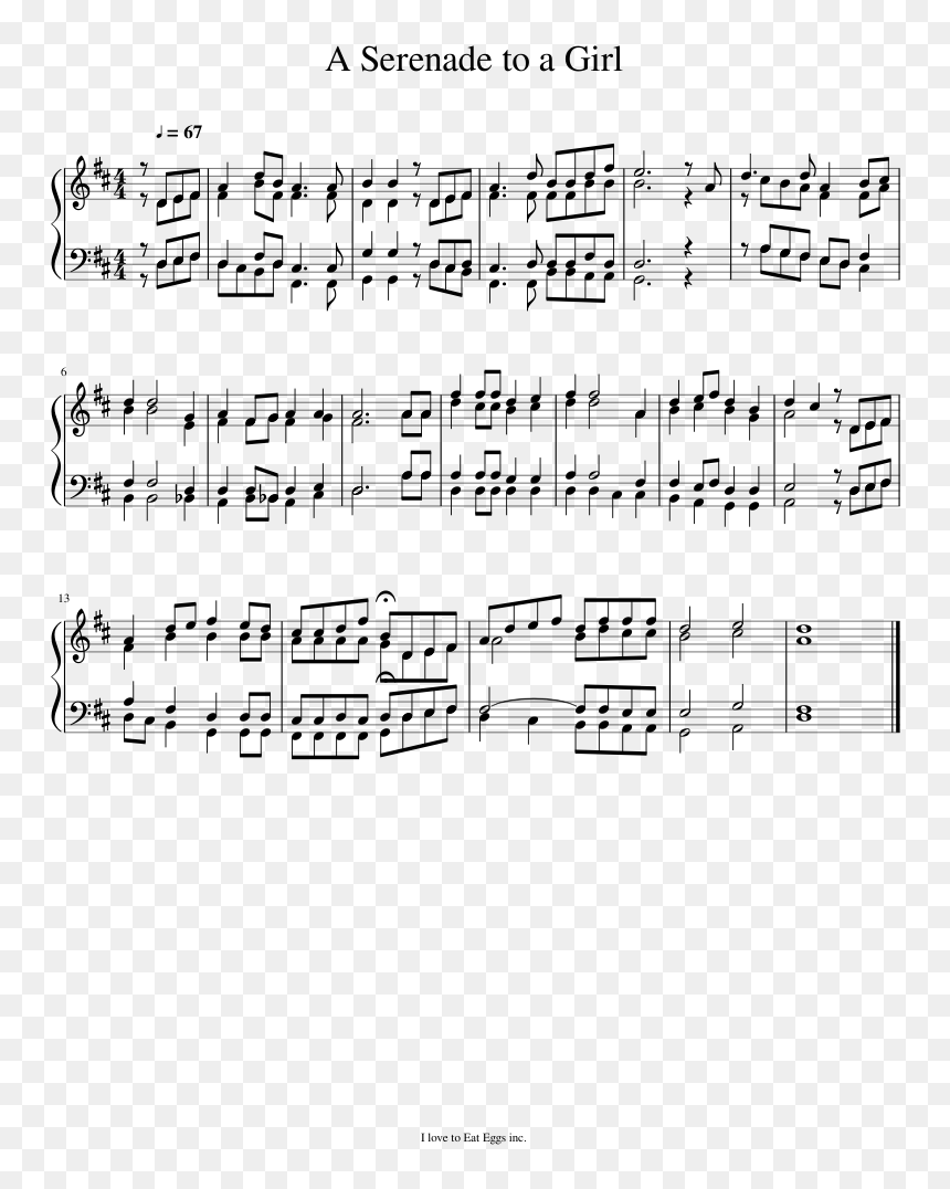 Serenade To A Girl Phi Mu Alpha Sheet Music, HD Png Download - phi mu png