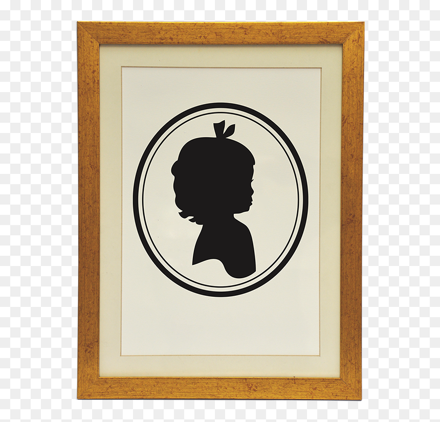 Silhouette, HD Png Download - moldura redonda rosa png