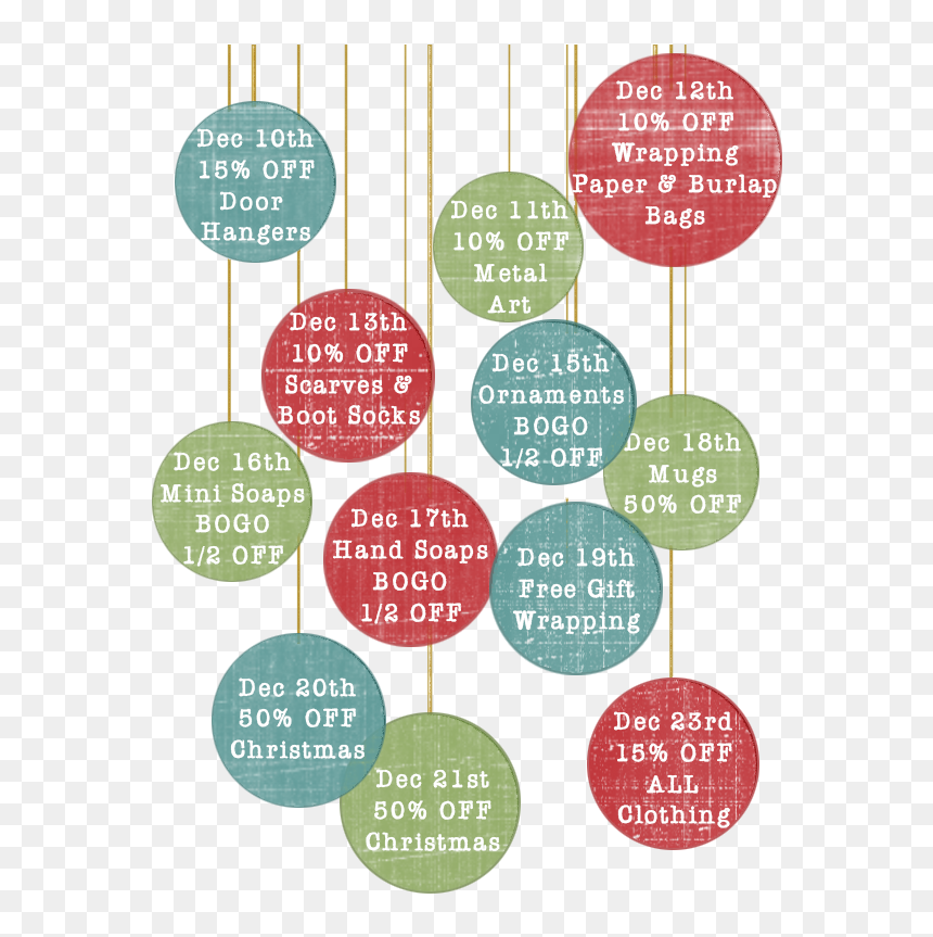 Don"t Miss Out On These Fabulous Deals As You Finish - Circle, HD Png Download - 12 days of christmas png