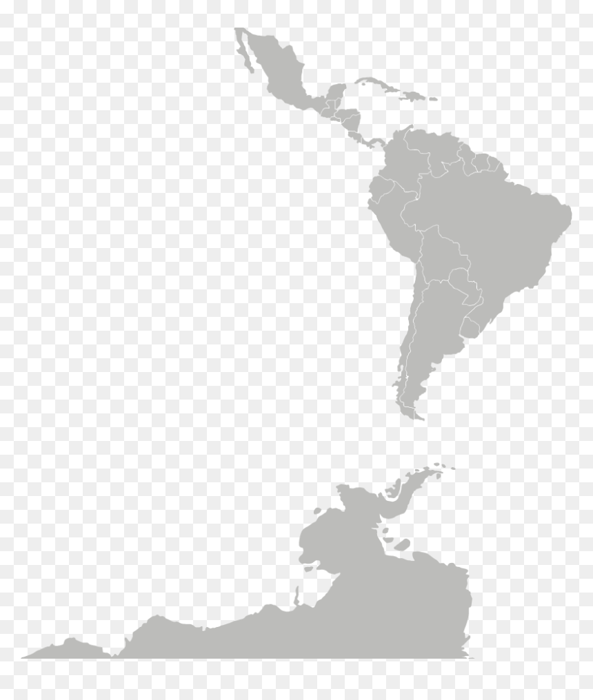 Central America Map Png - Latin America And Canada, Transparent Png - central america png