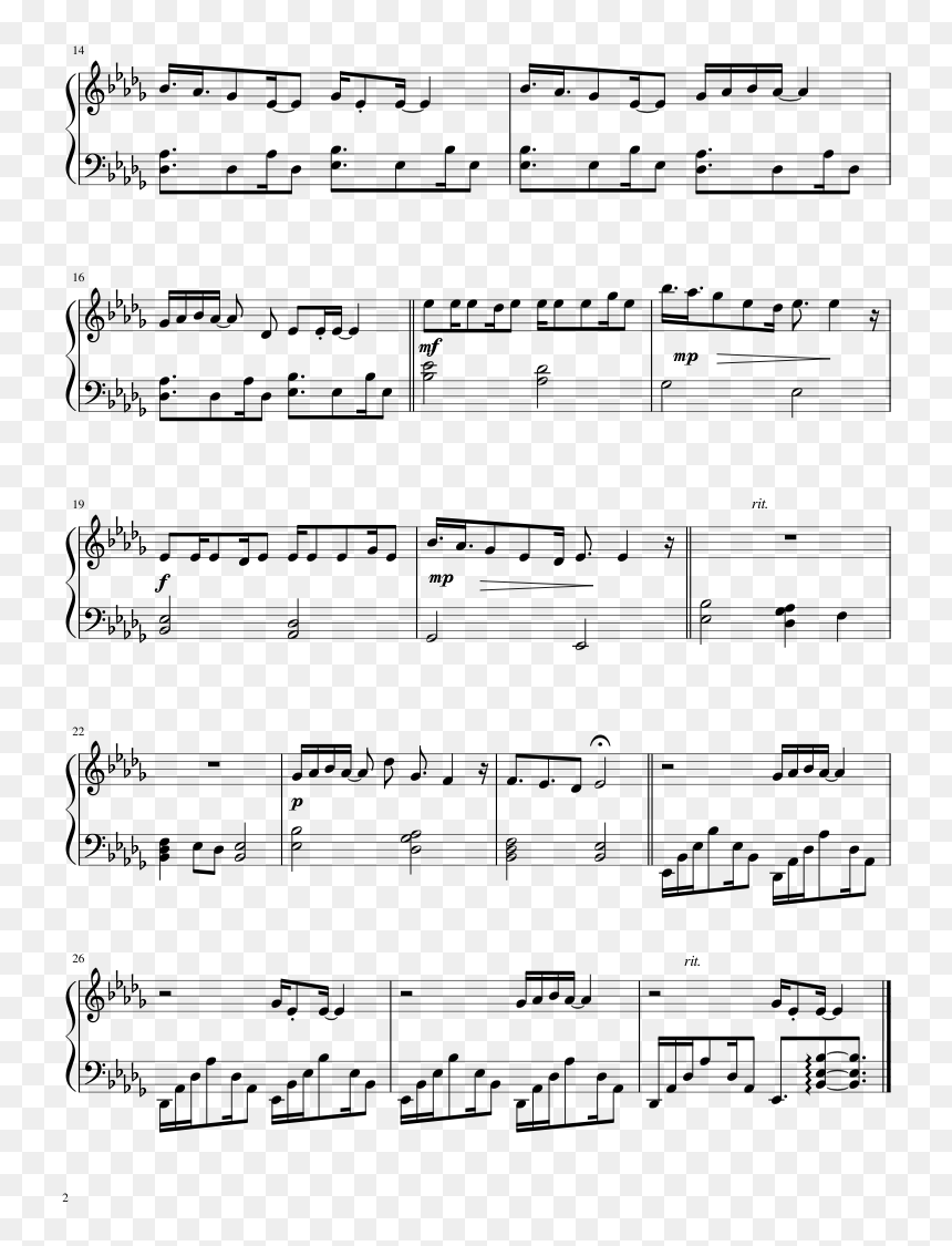 Partition My Immortal Piano, HD Png Download - am2r png