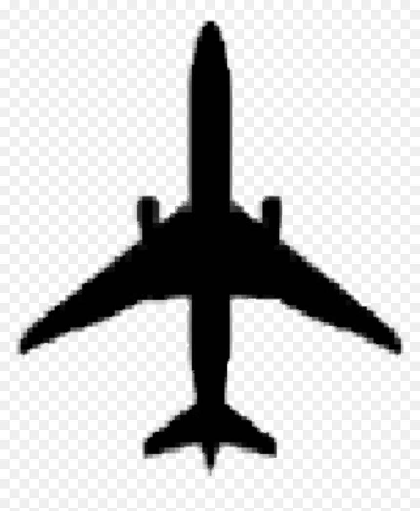 Airplane Boeing 737 Silhouette Clip Art - Clipart Airplane Silhouette, HD Png Download - boeing 787 png