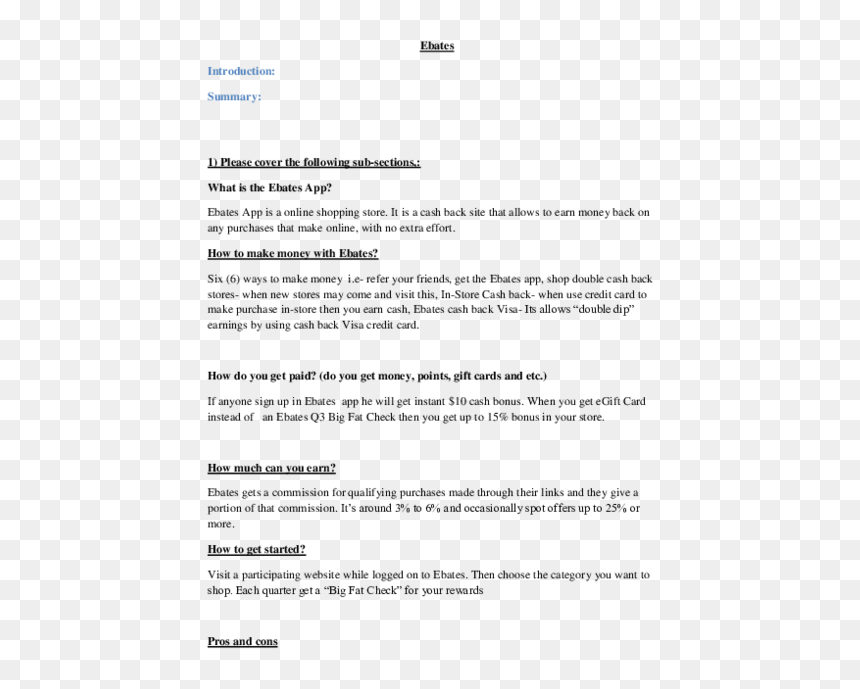 Document, HD Png Download - ebates logo png