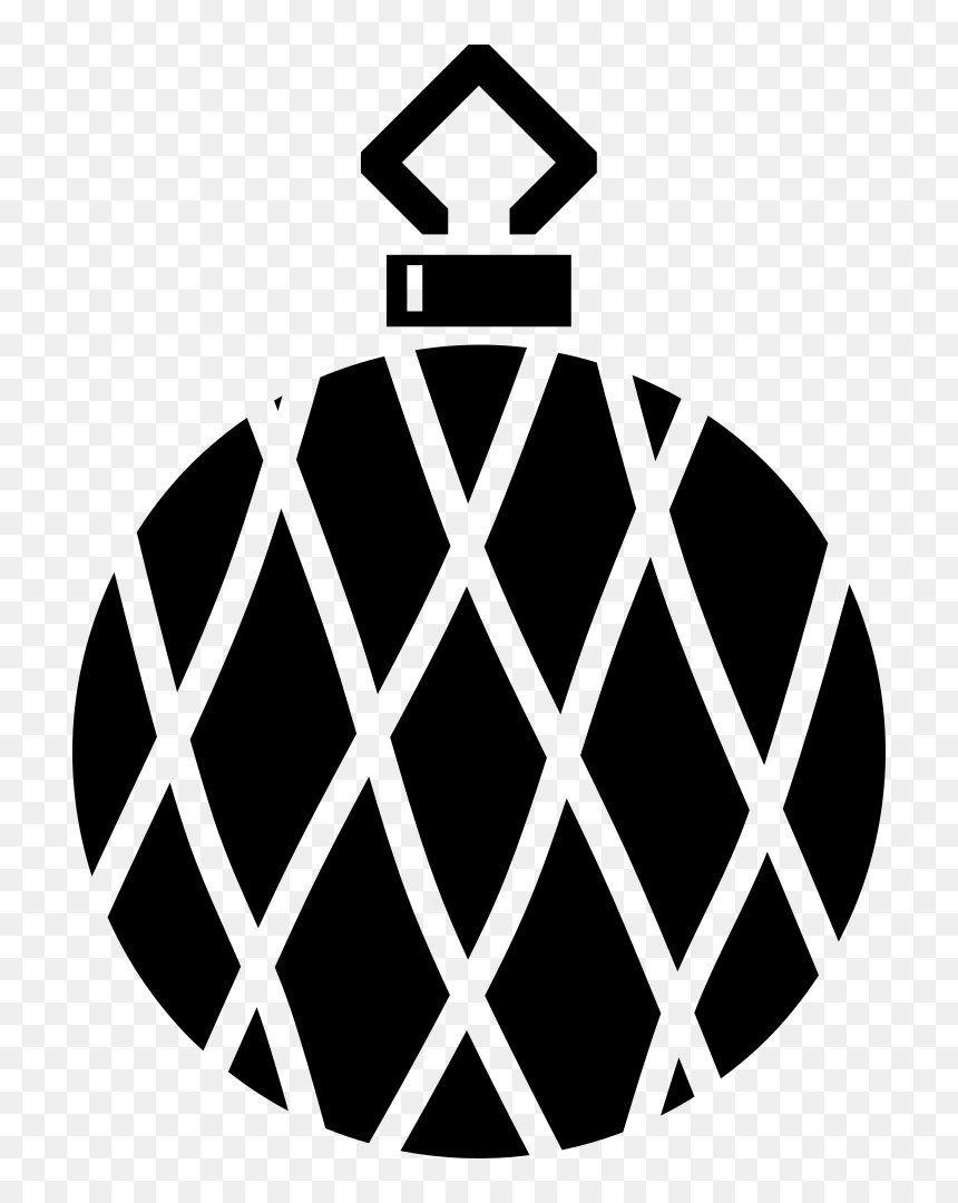 Simple Tree Bauble Silhouette - Bolas De Navidad Para Colorear, HD Png Download - simple tree png