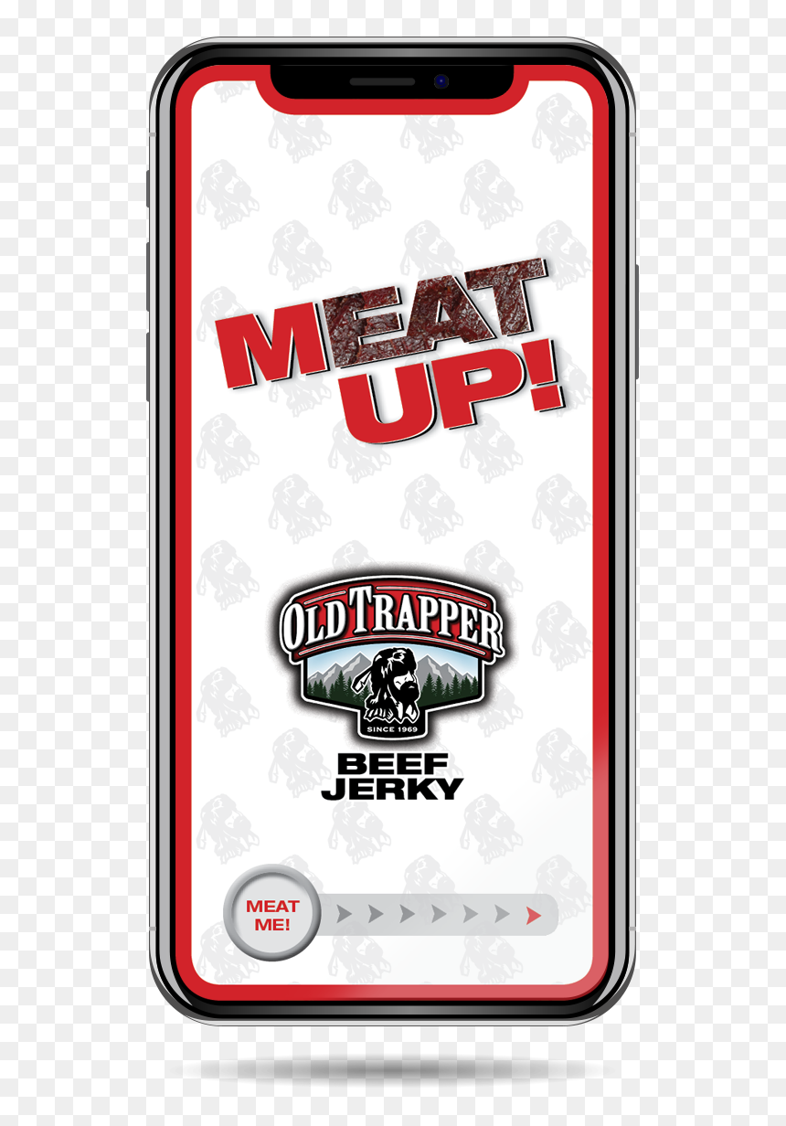 Iphone Beef Jerky App Meatup - Old Trapper, HD Png Download - beef jerky png