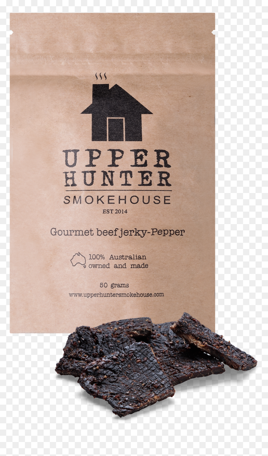 Upper Hunter Smokehouse Beef Jerky, HD Png Download - beef jerky png