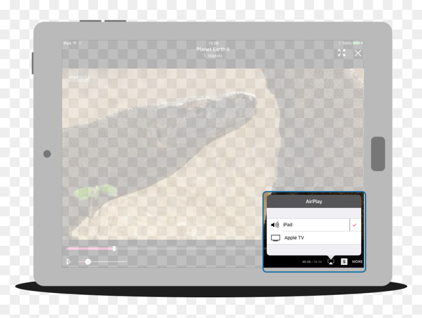Airplay Option Within Playback Bar On Bbc Iplayer App - Airplay Bbc Iplayer, HD Png Download - airplay icon png