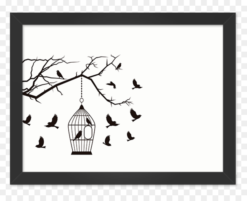 Adesivos Decorativos Para Sala, HD Png Download - passarinhos png