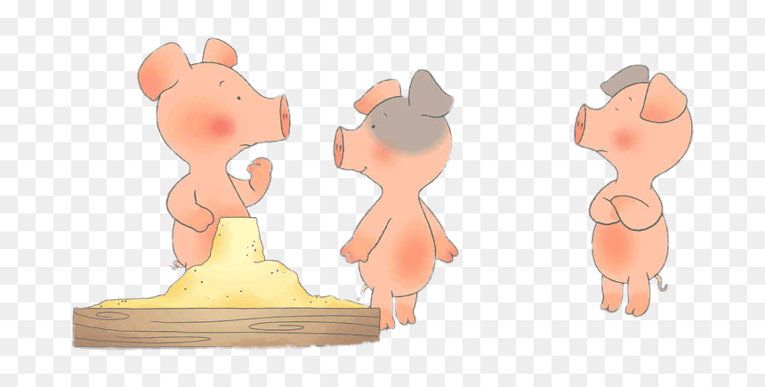 Wibbly Pig Et Deux Amis Près Du Bac À Sable, HD Png Download - sable png
