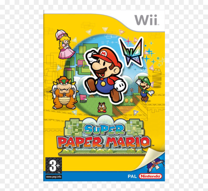 Super Paper Mario Nintendo Wii, HD Png Download - super paper mario png