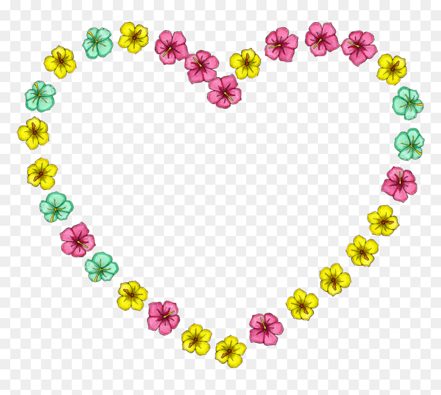 Flower Heart Png, Transparent Png - flower heart png