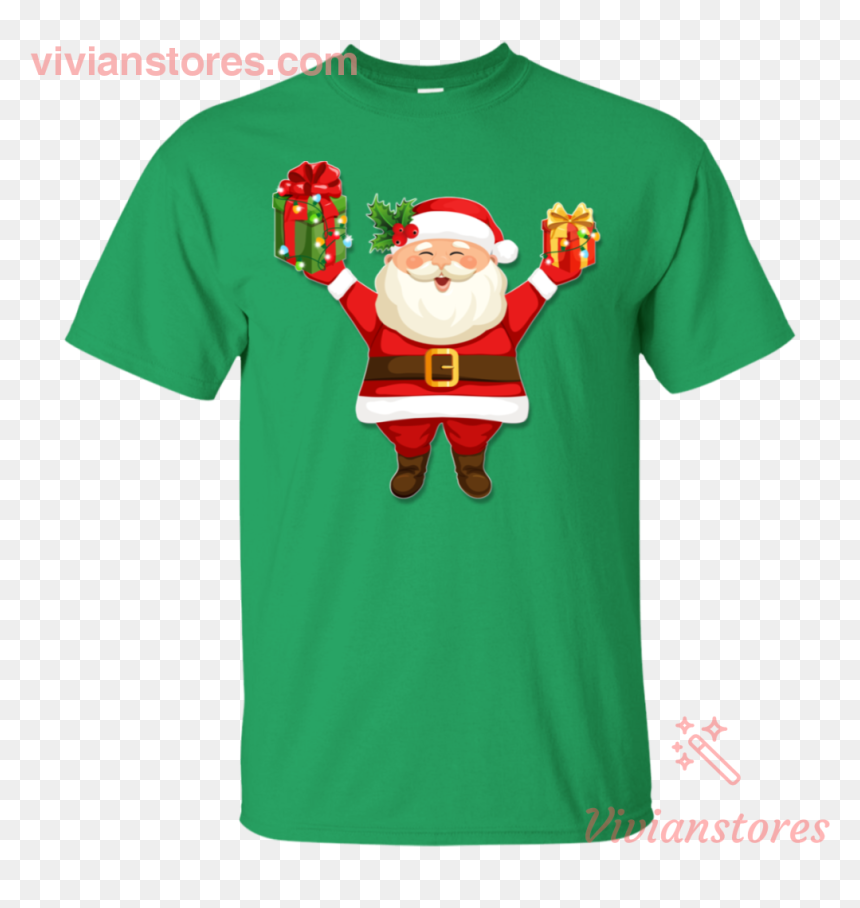 Santa Claus Sweatshirt Cute, HD Png Download - cute santa png
