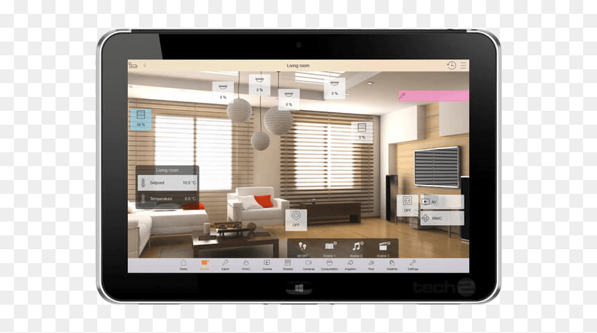 Interior Design Living Room, HD Png Download - building windows png