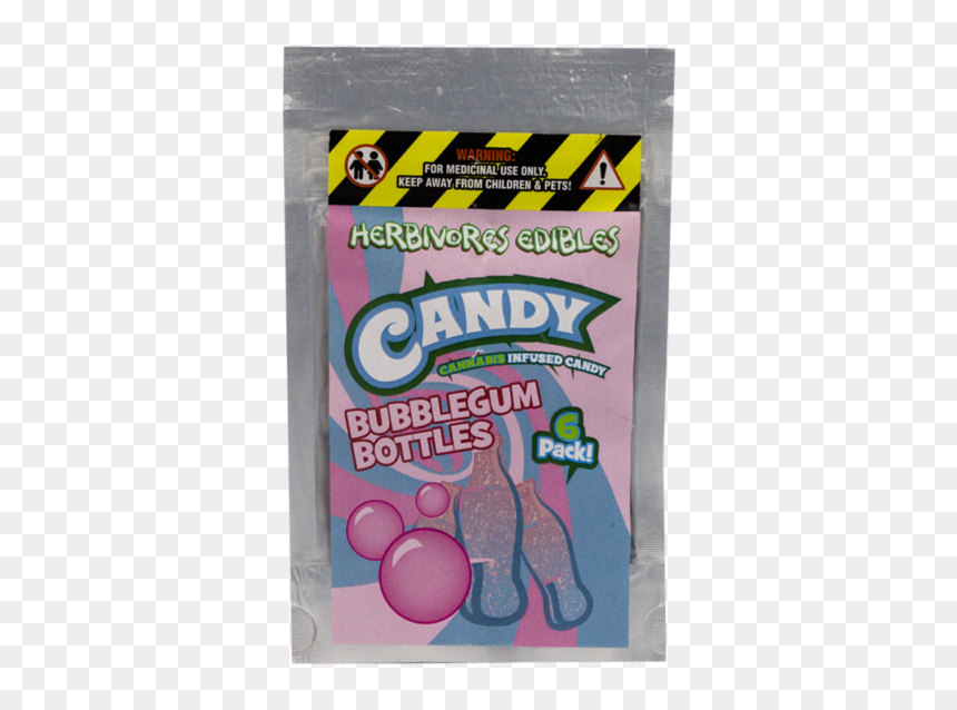 Herbivores Edibles Bubblegum Bottles - Herbivore Bubble Gum Bottles, HD Png Download - bubblegum bubble png