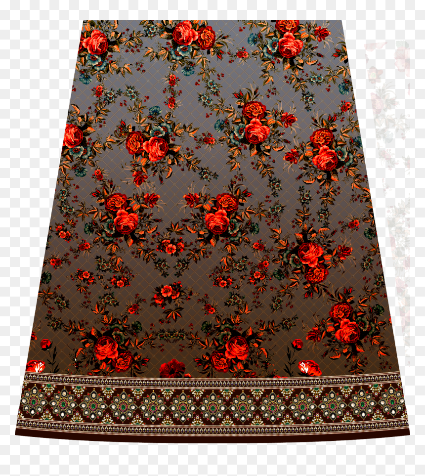 Textile Digital Print Designs Studio - Tablecloth, HD Png Download - flower print png