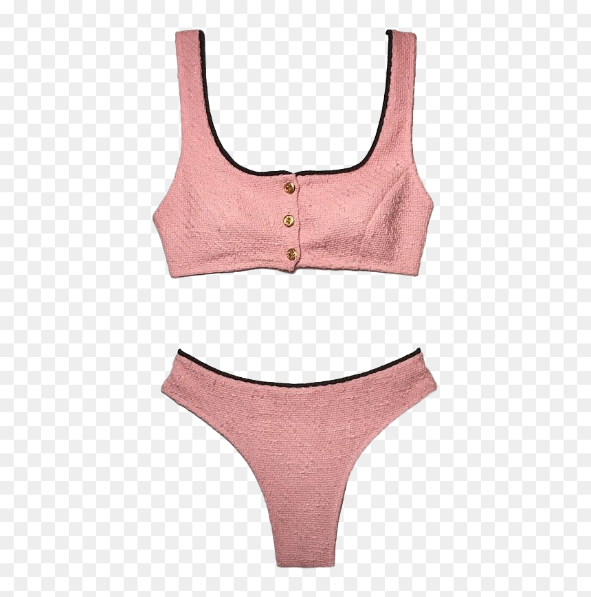 Jackie Bikini Set, Bubble Gum - Sports Bra, HD Png Download - bubblegum bubble png